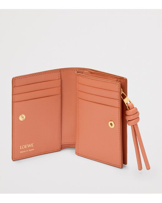 Loewe Brown Leather Knot Wallet