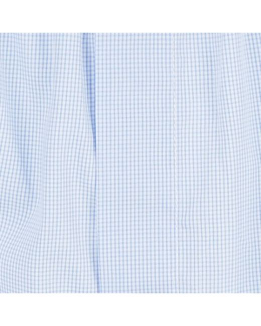 Sunspel Blue Mini Check Boxers for men