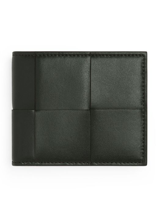 Bottega Veneta Green Leather Cassette Bifold Wallet for men