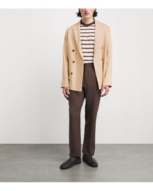 NN07 Natural Linen Jordin Blazer for men