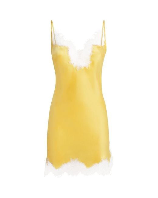 Gilda & Pearl Yellow Silk Secret Garden Night Dress