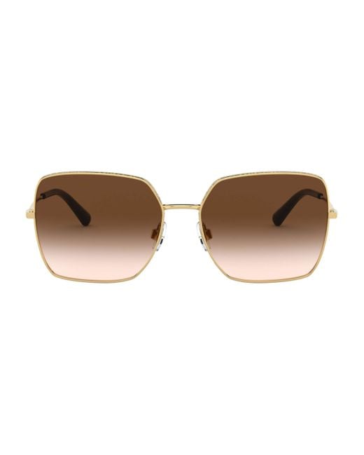 Dolce & Gabbana Brown Square Sunglasses