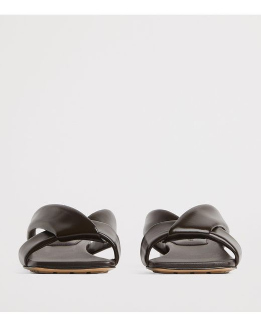 Bottega Veneta Brown Leather Riva Mules