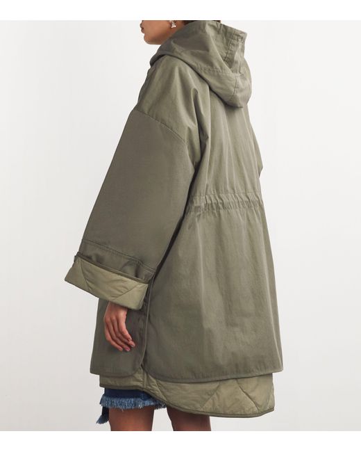 Weekend by Maxmara Water-Repellent Reversible Jacket in Green | Lyst
