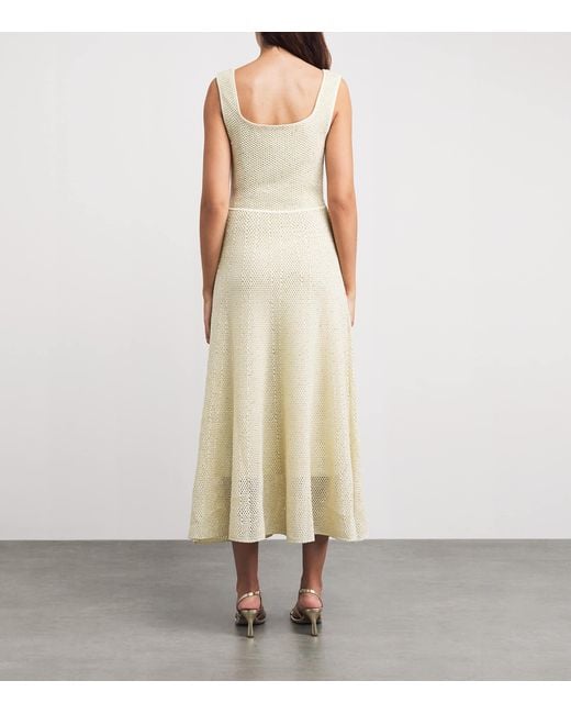 Maje Natural Embellished Maxi Dress