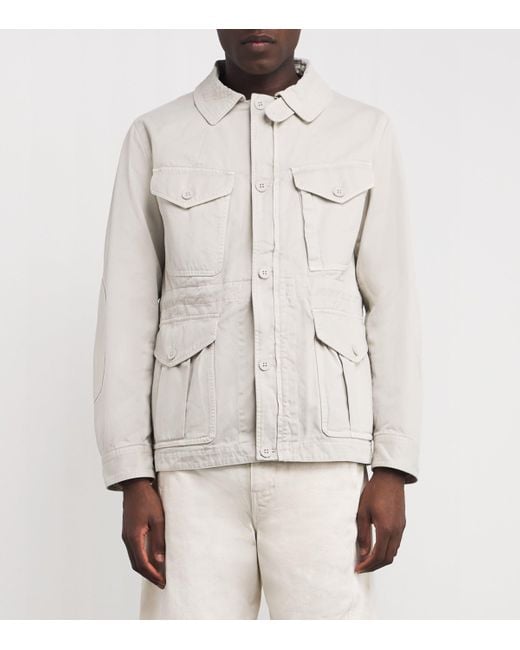 Belstaff White Cotton Cs60 Field Jacket for men