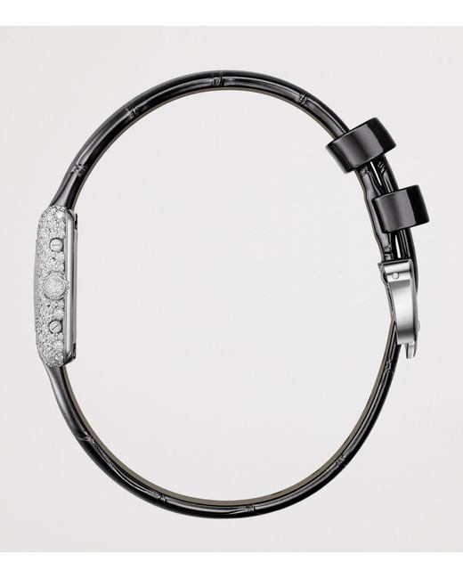 Cartier White And Diamond Tank Louis Watch