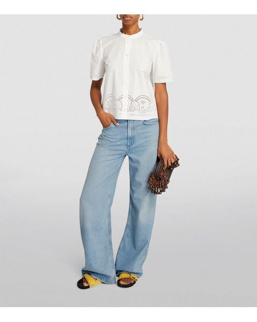 Citizens of Humanity Blue Paloma Wide-leg Jeans