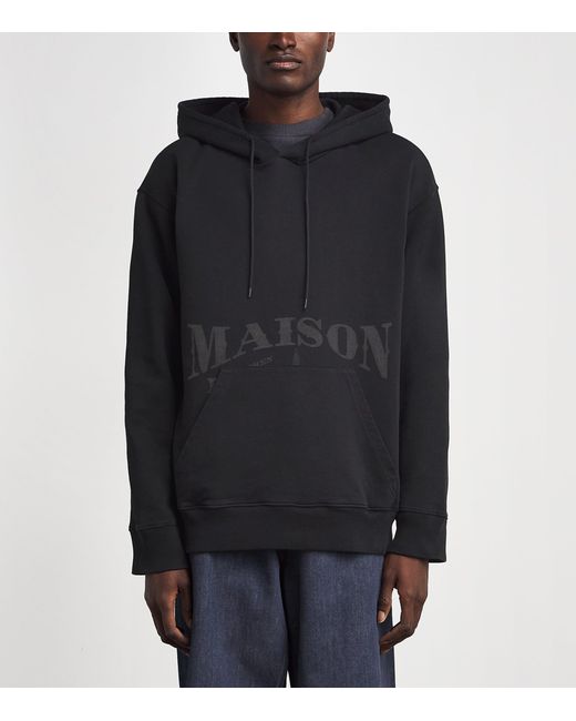 MM6 by Maison Margiela Black Oversized Logo Hoodie