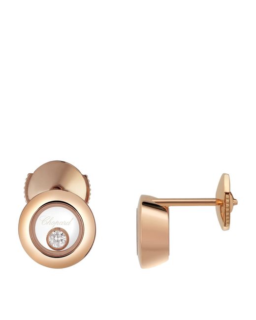 Chopard Metallic And Diamond Happy Diamonds Icons Earrings