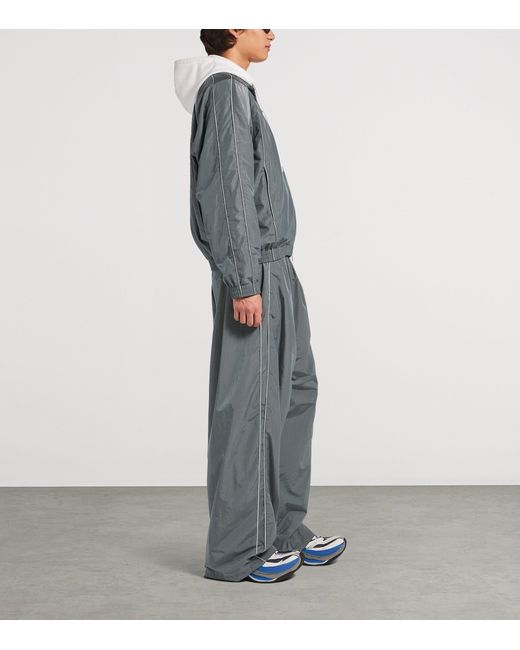 Balenciaga Gray Technical Zip-Up Jacket for men