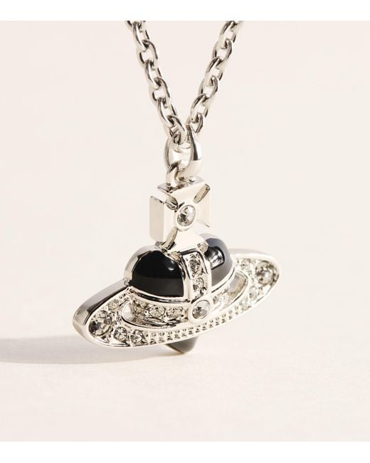 Vivienne Westwood Natural Diamante Heart Necklace for men