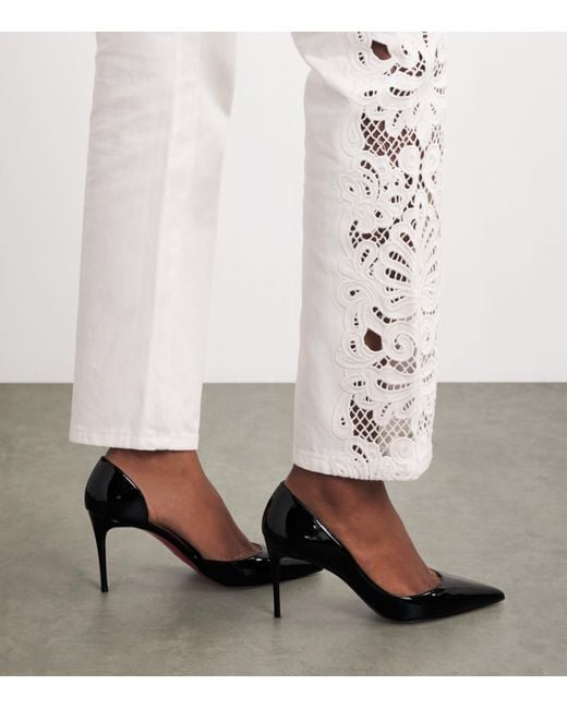 Christian Louboutin Black Iriza Patent Leather Pumps 85
