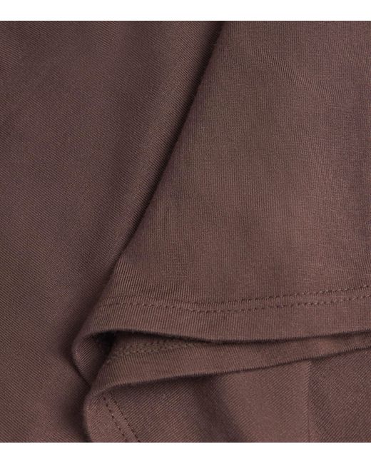 Skims Brown Smooth Layers Square-Neck Cami Top