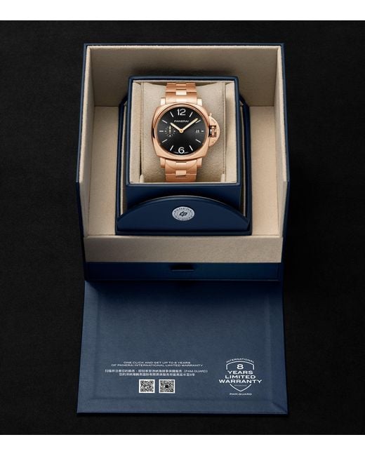 Panerai Metallic Rose Luminor Due Tuttooro Watch for men