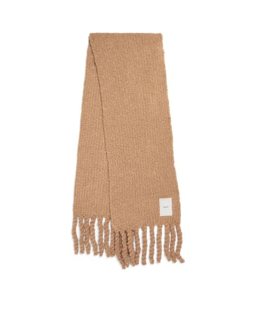 Joseph Natural Bouclé Knit Scarf
