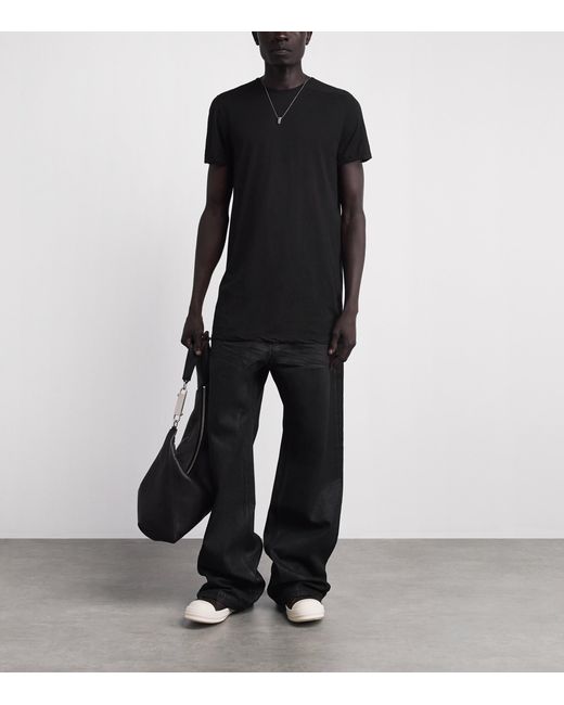 Rick Owens Black Cotton Level T-Shirt for men
