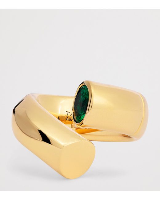 Tabayer Yellow And Emerald Oera Twist Ring