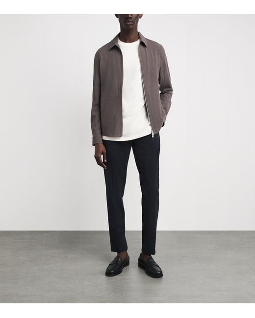 Marco Pescarolo Blue Virgin Wool Trousers for men