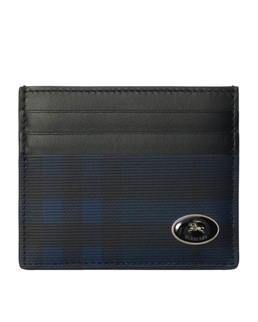 Burberry Black Tall Check Card Holder