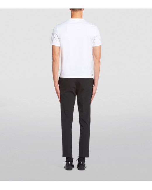 Prada White T-Shirt Round Neck for men