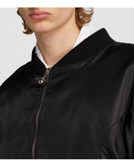 Vivienne Westwood Black Zip-up Bomber Jacket for men