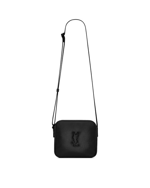 Saint Laurent White Niki Cube Camera Bag for men
