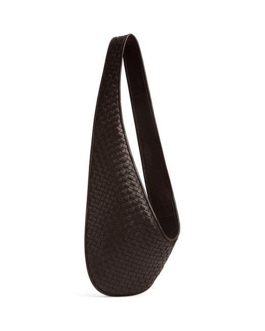 Bottega Veneta Black Lambskin Veneto Cross-Body Bag for men