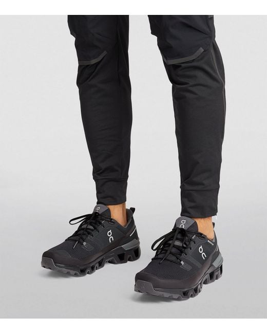 On Shoes Black Waterproof Cloudwander Trainers for men