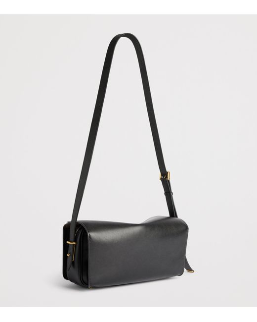 Balenciaga Black Medium Calfskin Le 7 Shoulder Bag