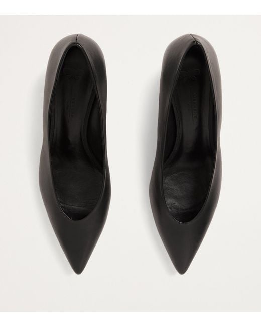 Weekend by Maxmara Gray Leather Renza Pumps 65