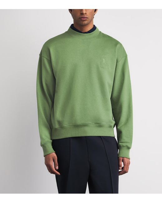 Lacoste Green Court Logo Sweatshirt for men