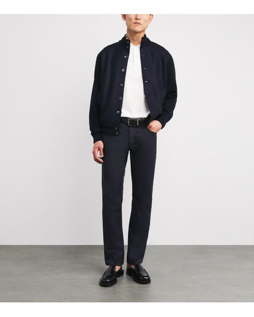 Brioni White Piqué Cotton Polo Shirt for men