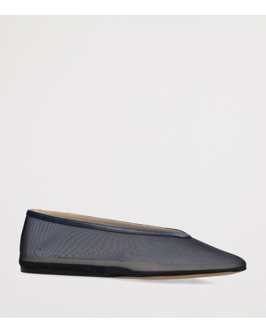 Le Monde Beryl Blue Mesh Luna Ballet Flats