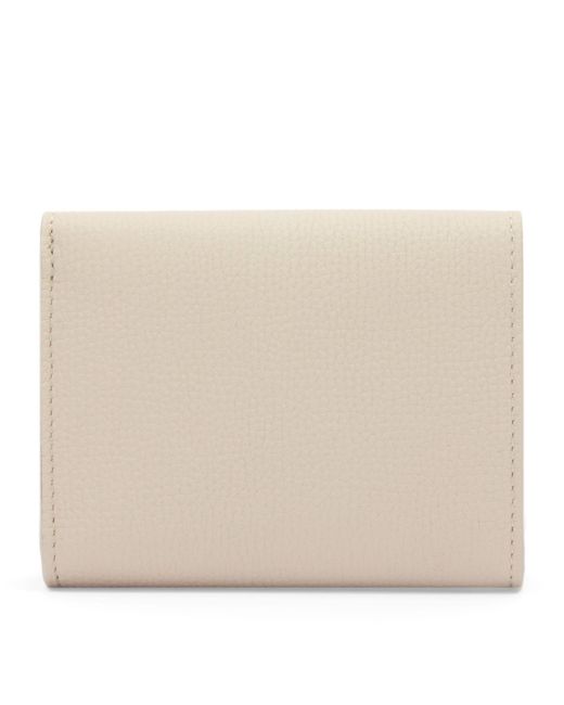 Loewe White Leather Anagram Trifold Wallet