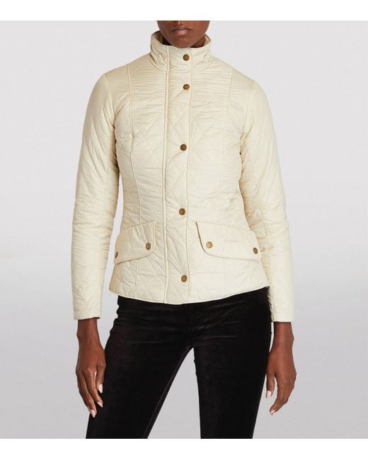 Barbour Natural Flyweight Cavalry Quilted Jacket