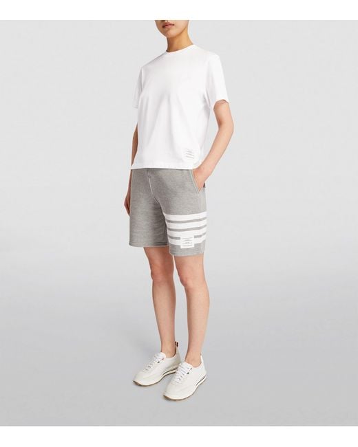 Thom Browne White Name Patch T-Shirt