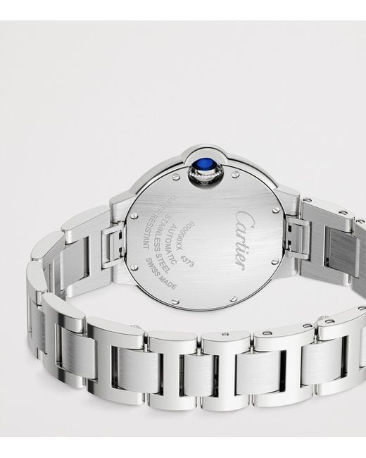 Cartier Metallic Stainless Steel Ballon Bleu De Watch