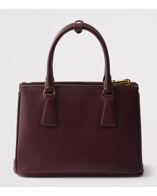 Prada Red Small Leather Galleria Top-Handle Bag