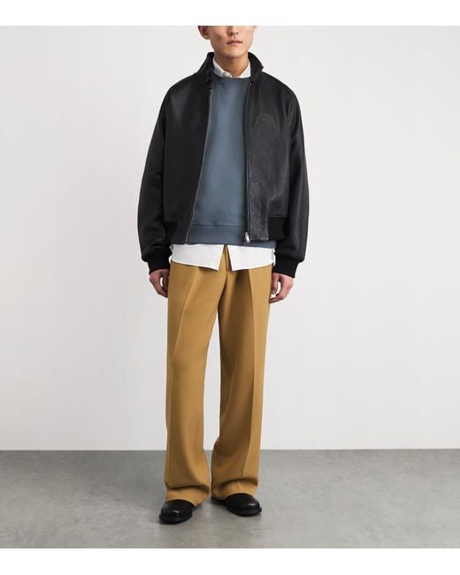 Sandro Natural Jersey Wide-Leg Trousers for men
