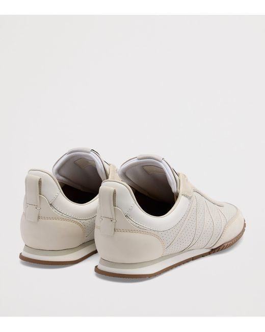 Dunhill White Leather The Ian Runner Sneakers for men