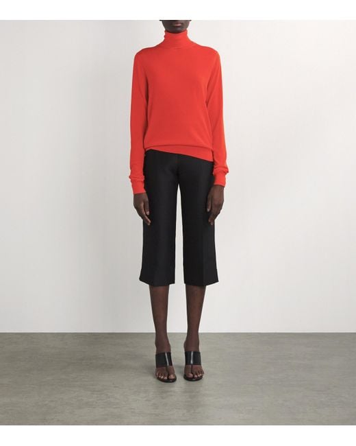 The Row Orange Heva Wool Sweater