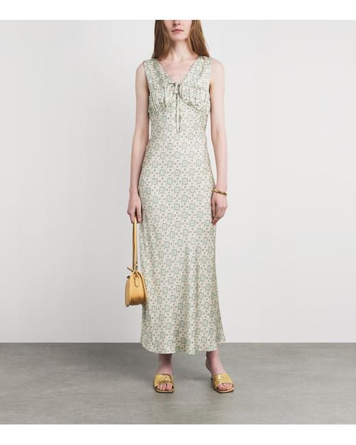 Claudie Pierlot White Printed Maxi Dress