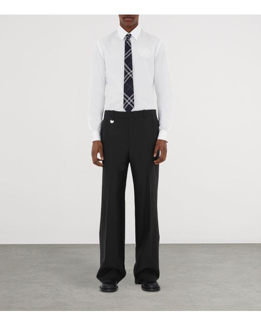 Burberry Black Silk Check Tie for men