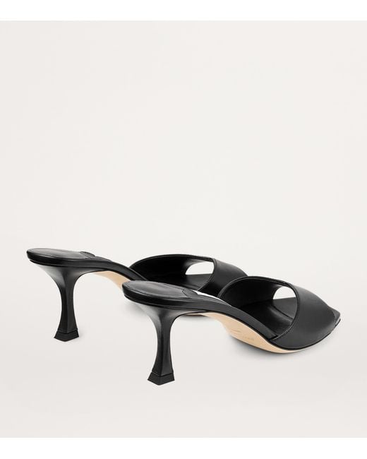 Jimmy Choo Black Skye 70 Leather Mules