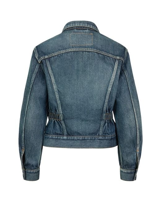 Alaïa Blue Trucker Denim Jacket