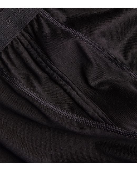 Zimmerli of Switzerland Black Cotton 252 Royal Classic Boxer Briefs for men