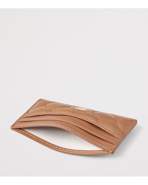 Aspinal Brown Leather Slim Card Holder