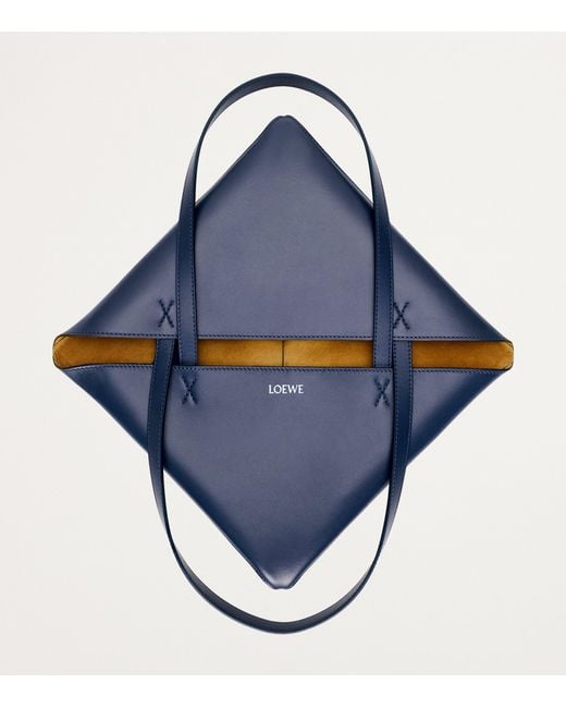 Loewe Blue Puzzle Medium Shopper Bag