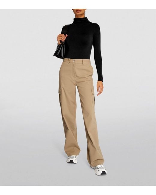 Falke Black Seamless Rollneck Bodysuit